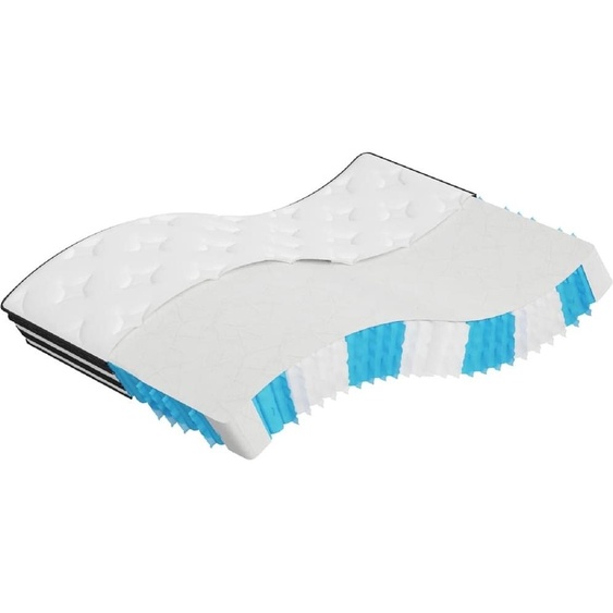 Matelas à ressorts ensachés moyen 140x190 cm 372919