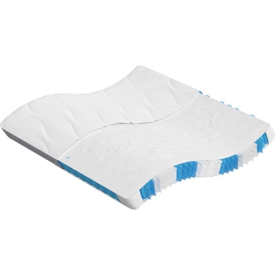 Matelas à ressorts ensachés moyen 200x200 cm 372821