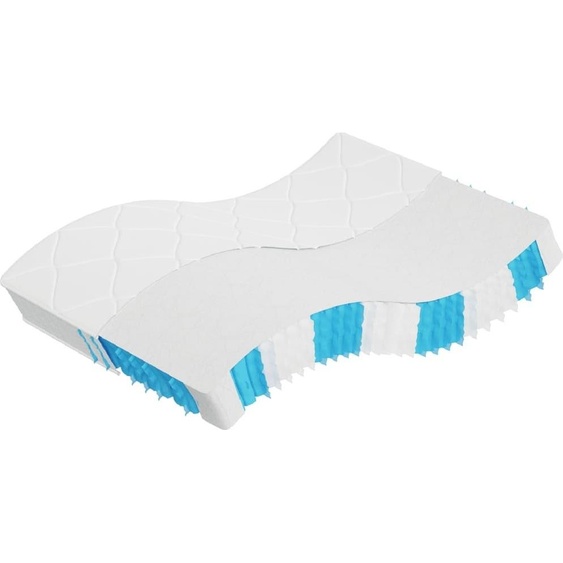 Matelas à ressorts ensachés moyenne fermeté 140x190 cm 372841