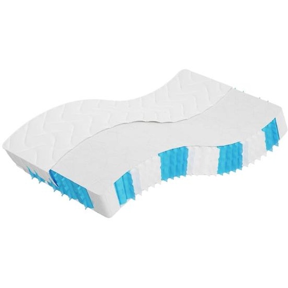 Matelas à ressorts ensachés moyenne fermeté 140x200 cm 372831