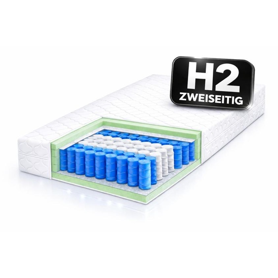 Matelas à ressorts ensachés Sofello LUX POCKET 120 x 200 cm avec mousse HR H2