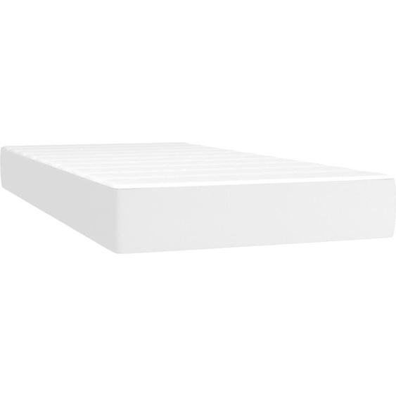 Matelas de lit à ressorts ensachés fermeté moyenne blanc 120x190x20 cm