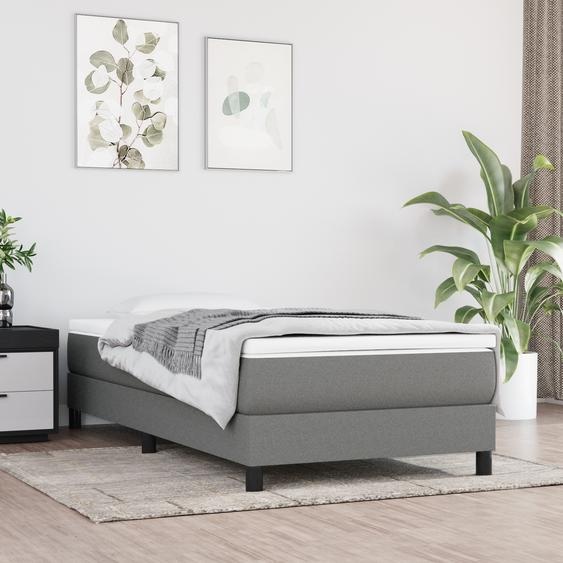 Matelas à ressorts ensachés ZMH Gris foncé 120x190x20 cm Tissu