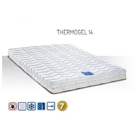Matelas AIRGEL 120 cm 14 cm dépaisseur accueil mousse à mémoire de forme thermorégulante.