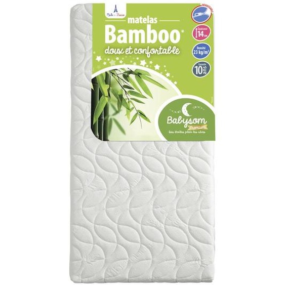 Matelas Bébé Bamboo Reversible Blanc
