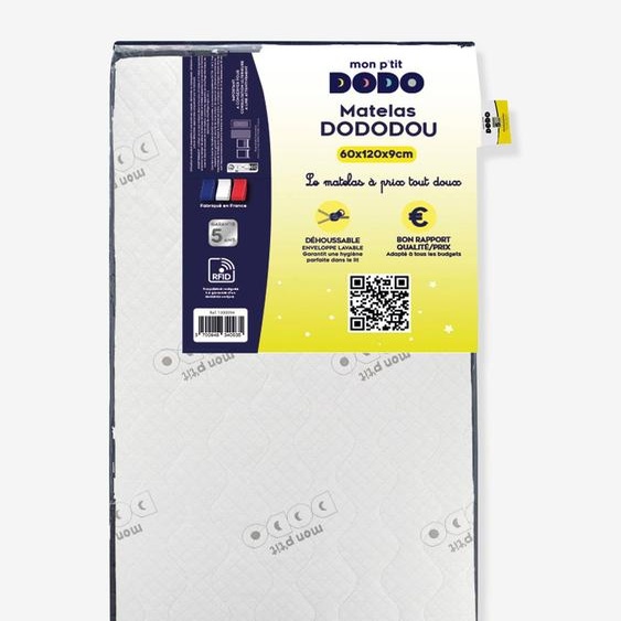 Matelas bébé DOU blanc
