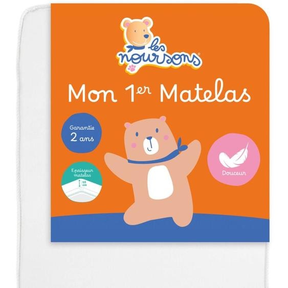 Matelas Bébé / Enfant - 70x140 cm - Réversible - OekoTex® - Garantie 2 ans - Fabrication française
