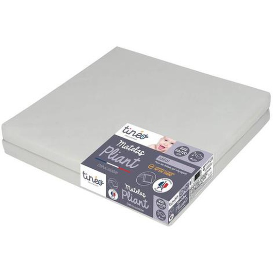 Matelas Bébé Pliant 2 Parties Déhoussable 2