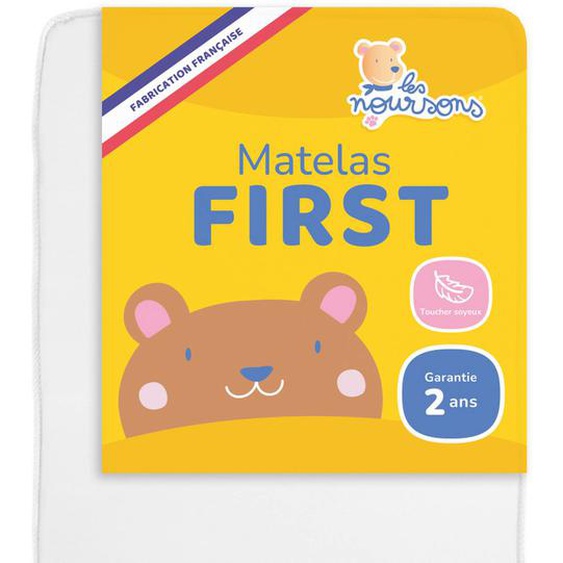 Matelas Bébé - Réversible Blanc