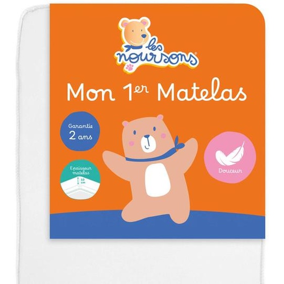 Matelas Bébé - Réversible Blanc