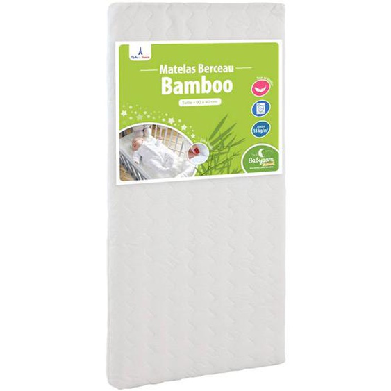 Matelas Cododo Bamboo Forme Rectangulaire Blanc