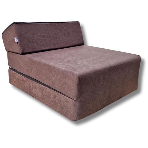Matelas de jeunesse lit fauteuil futon pliable pliant 160x60x12 cm - NATALIA SPZOO - marron - Mousse - Ferme - 1 place