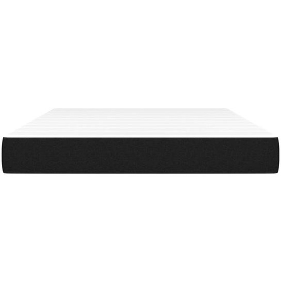 Matelas de lit à ressorts ensachés fermeté moyenne Noir 140x190x20 cm Tissu