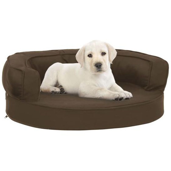 Matelas de lit ergonomique pour chien 60x42 cm Aspect de lin