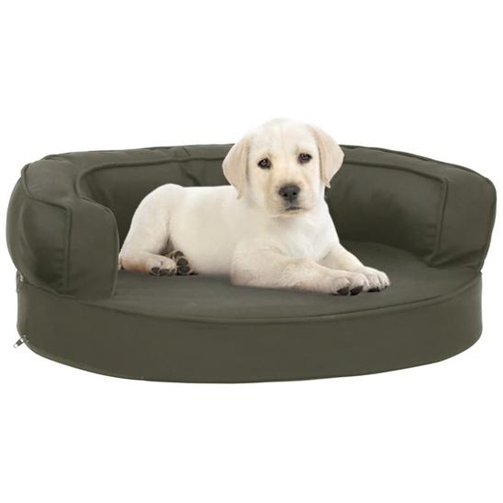 Matelas de lit ergonomique pour chien 60x42 cm Aspect de lin
