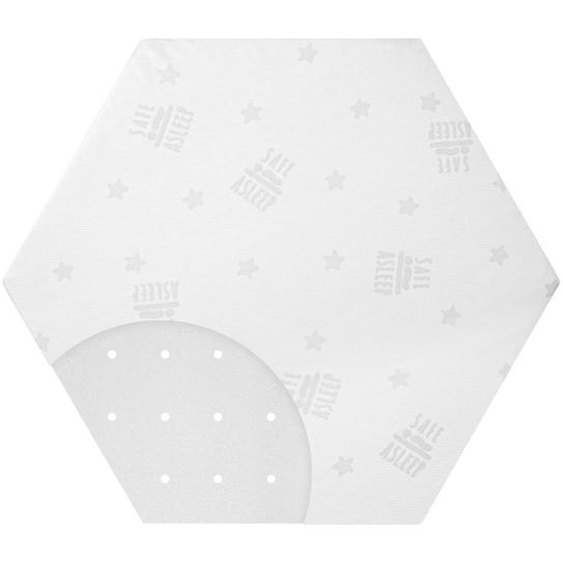 Matelas De Parc Bébé Respirant Et Déhoussable Safe Asleep® Blanc - Hexagonal