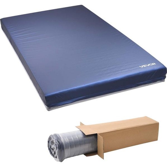 Matelas de soins VEVOR, capacité de charge de 295 kg, matelas en mousse médicale double couche, imperméable, pour le traitement des escarres dans les maisons de soins & les soins à domicile, 2030x1067x153mm