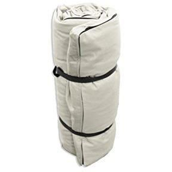 Matelas de sol - ACUONE - Futon Portable Blanc Écru - Mousse - 1 personne - pratique et commode à transporter