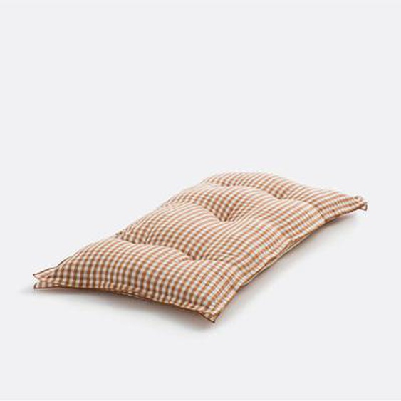 Matelas de sol vichy, coton lin 120 cm, Cottage
