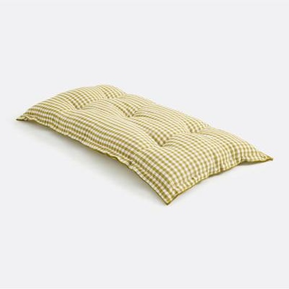 Matelas de sol vichy, coton lin 120 cm, Cottage