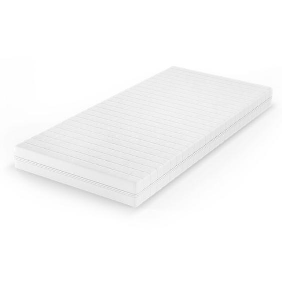 Matelas en mousse froide, Blanc, 90 x 200 cm H2 degré de dureté, 7 zones, Vitalispa