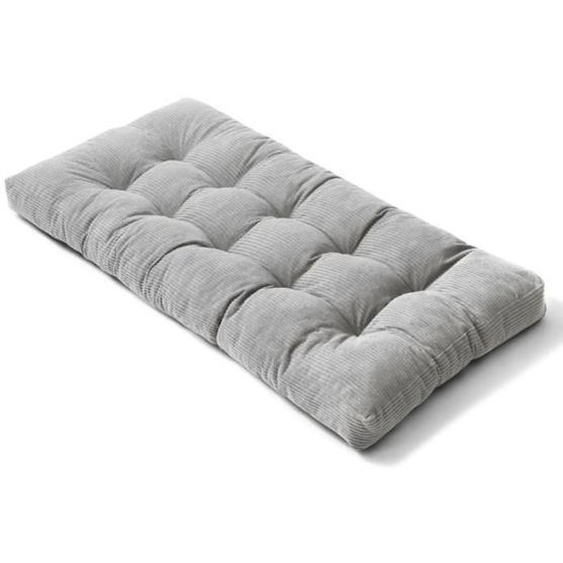 Matelas Futon - BANANAIR - 90x190 cm - Gris clair - Mousse - 1 place
