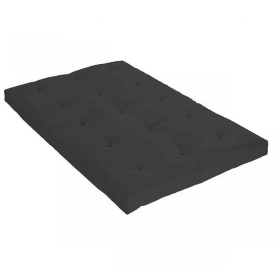 Matelas futon anthracite en coton 160x200 - Anthracite - Garantie 5 ans - Terre de Nuit