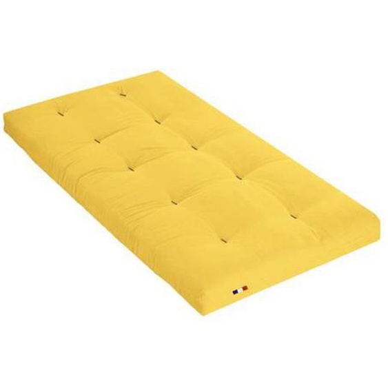 Matelas futon - TERRE DE NUIT - 90x190 cm - Coton - Épaisseur 13 cm - Soutien ferme