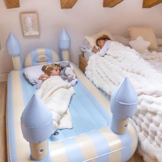 Matelas Gonflable Enfant Pvc Resistant Bleu