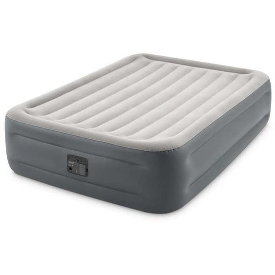 Matelas gonflable - INTEX - Essential Rest Bed - 2 places - Gris - Fiber-Tech