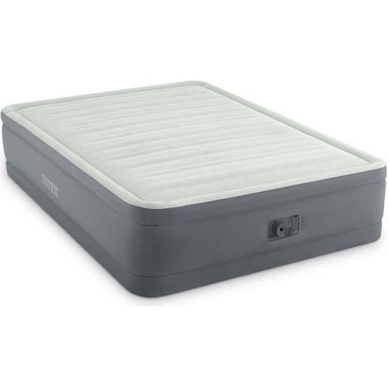 Matelas gonflable - INTEX - PremAire I Fiber Tech - 2 places - Gris - 150 x 200 cm