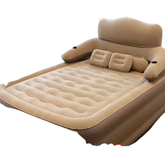 Matelas gonflable, pompe intégrée, modèle portable, 152 cm x 203 cm x 48 cm