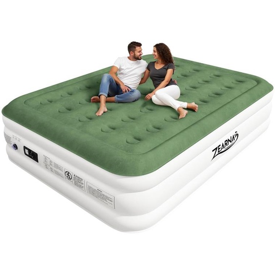 Matelas gonflable pour 2 personnes, dimensions 203x152x40 cm, auto-gonflant