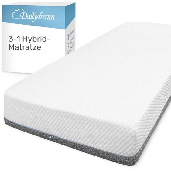 Matelas hybride 3en1 avec ressorts ensachés, mousse froide et mousse à mémoire de forme 140x200x26cm