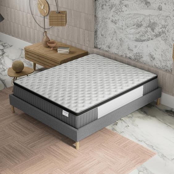 Matelas hybride 90x200 cm avec ressorts ensachés et mousse à mémoire de forme
