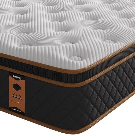 Matelas hybride : mousse à mémoire de forme et ressorts ensachés, dimensions 90x190x31 cm
