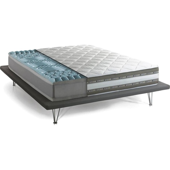 Matelas individuel Dlea, Matelas amovible en mousse à mémoire de forme et gel Waterfoam, 100% Italy, anti-acariens et hypoallergénique, Cm 90x200 h27