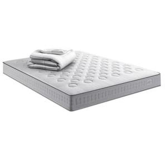 Matelas INITIAL 160x200, ressorts ensachés, ferme, H23 + COUETTE 260x240