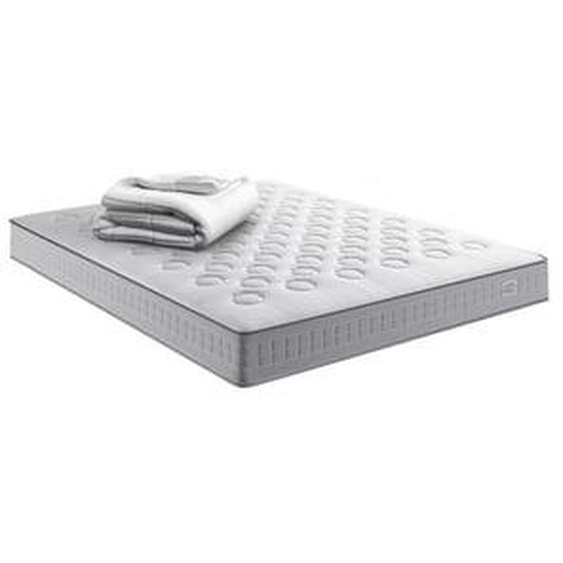 Matelas INITIAL 160x200, ressorts ensachés, ferme, H23 + COUETTE 260x240
