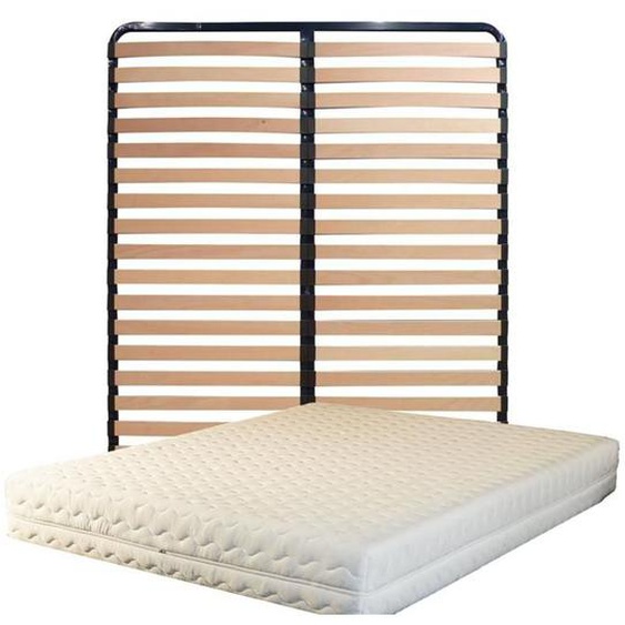 Matelas 70x190  Sommier  pieds - face de contact latex - Compatible Sommiers Electriques - 80 Kg-m3 - Hauteur 21 cm - Confort