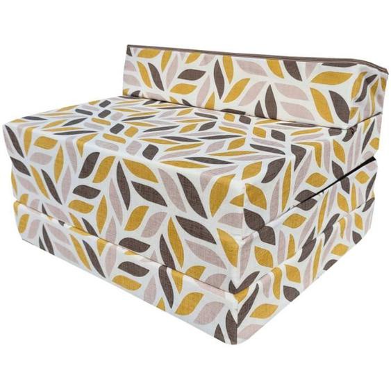 Matelas lit fauteuil futon pliable pliant choix des couleurs - longueur 200 cm (C901)