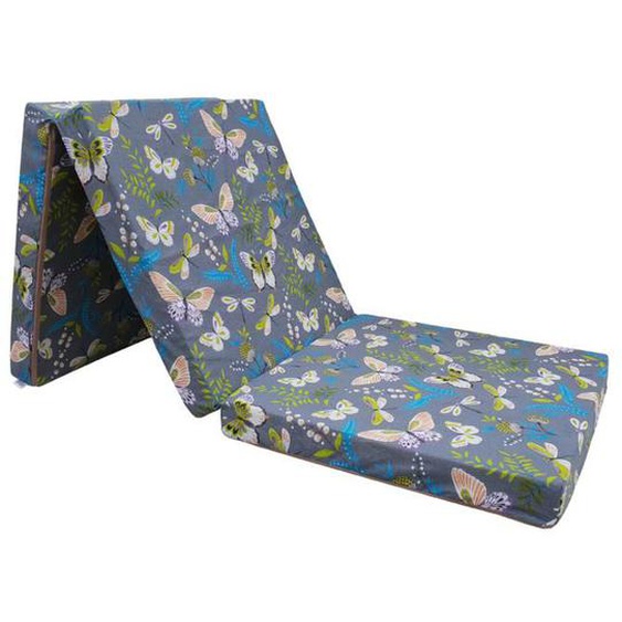 Matelas futon pliable - NATALIA SPZOO - 195 x 65 x 8 cm - Housse amovible - Soutien ferme - Mousse polyuréthane