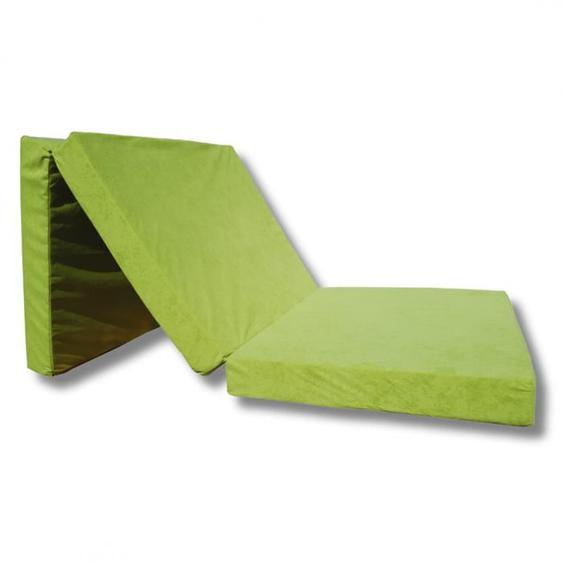 Matelas lit futon pliable pliant - NATALIA SPZOO - pomme verte - Mousse polyuréthane - 1 personne