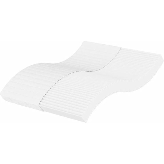 Matelas en mousse blanc 140x210 cm dureté H2 H3