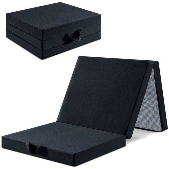 Matelas Pliable 75x195x15 cm Inre Mousse polyuréthane - Matelas Futon Pliant - Matelas dInvités pour Lit Canapé - Matelas de Voyage - Antidérapant