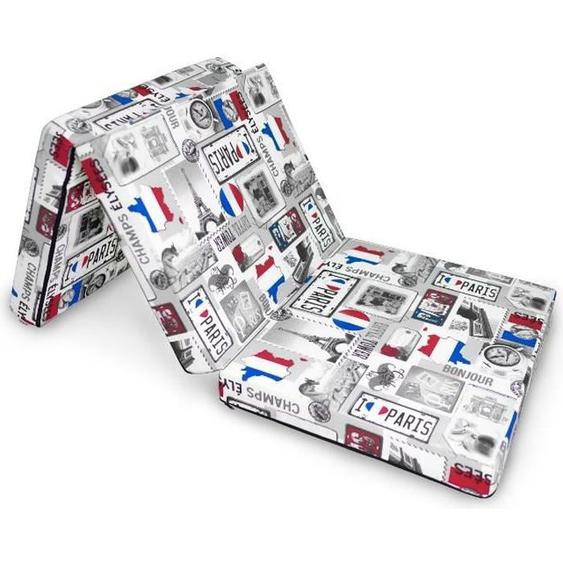 Matelas pliable en mousse NATALIA SPZOO - 1 place - Equilibré - Couleur mix - Paris