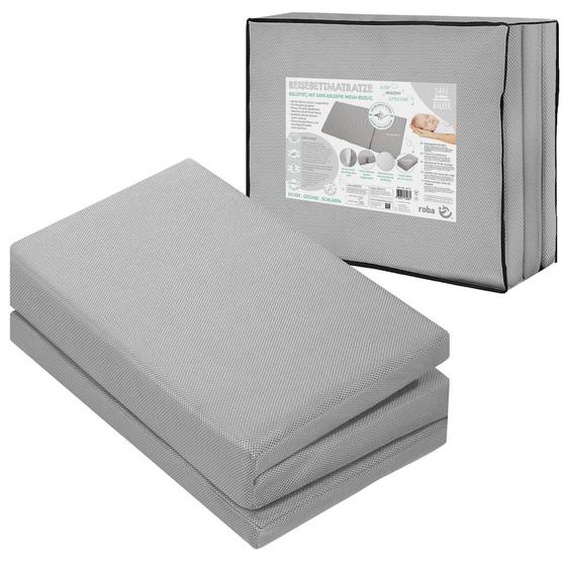 Matelas Pliant Respirant Et Déhoussable + Sac De Transport Safe Asleep® Gris