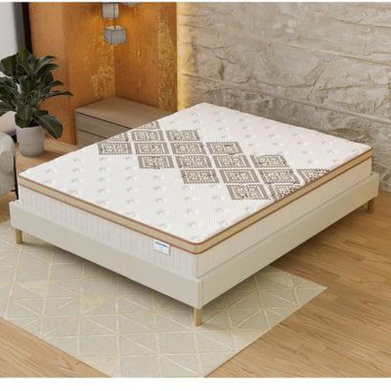 Matelas Ressorts Ensachés et Mousse Haute Densité  Ép. 28 cm  Errakis