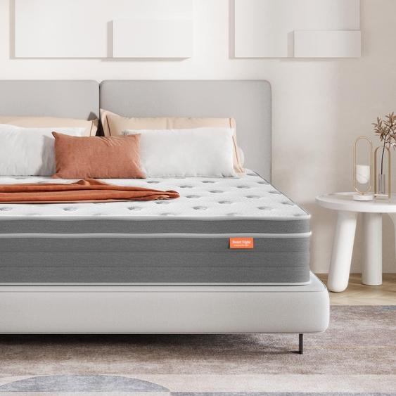 Matelas Sweetnight à ressorts ensachés, 90 x 200 cm, matelas à ressorts ensachés avec garnissage en fibres synthétiques