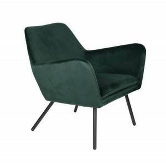 MATHI DESIGN ALABAMA - Fauteuil de salon confortable en velours vert Vert 0.000000